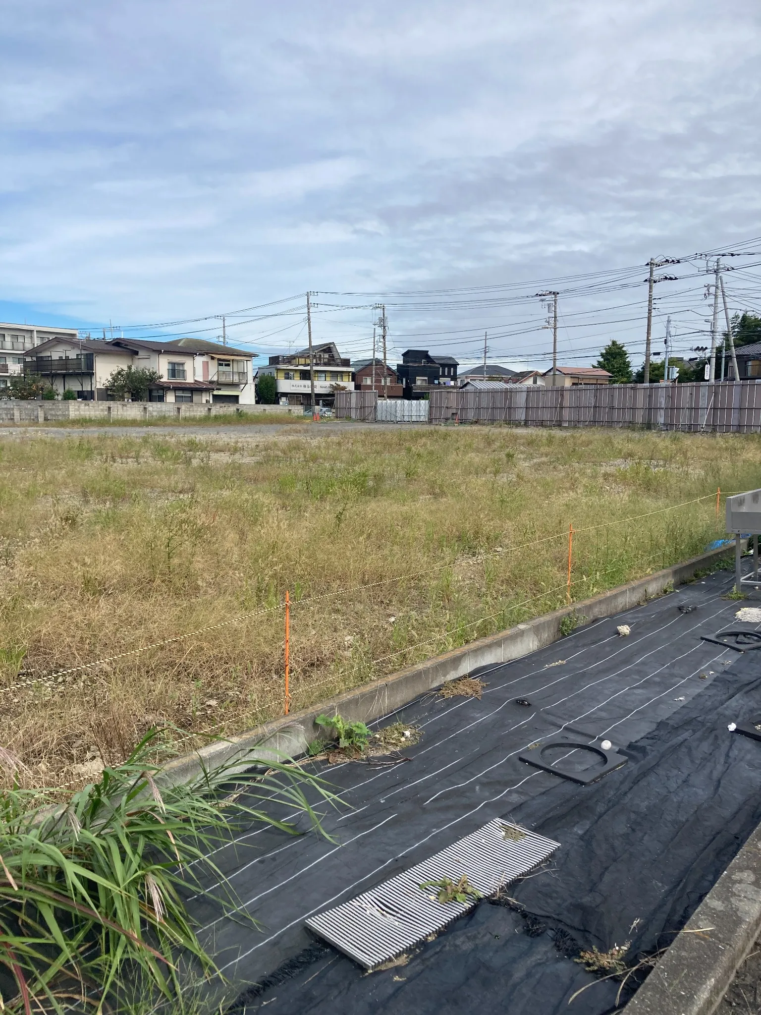 反対側から見たトライアル跡地の更地